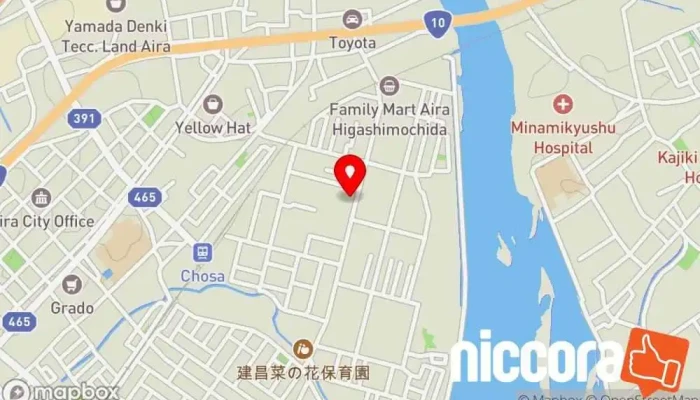 の地図 CreativeStudio樂合同会社 コンピューター サポート、サービス で 姶良市