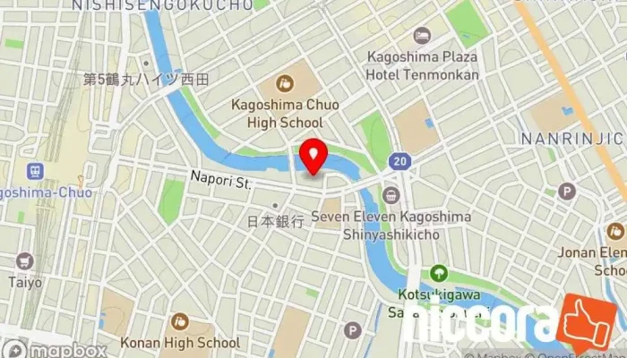の地図 ダーナコミュニケーションデザイン（合同会社学舎ダーナ） ウェブ デザイナー, ブランディングエージェンシー, IT コンサルタント, 医療コンサルタント, 情報サービス業者, 広報事務所 で 鹿児島市