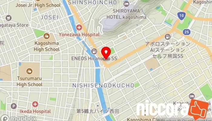 の地図 ドコドア鹿児島 ウェブ デザイナー で 鹿児島市