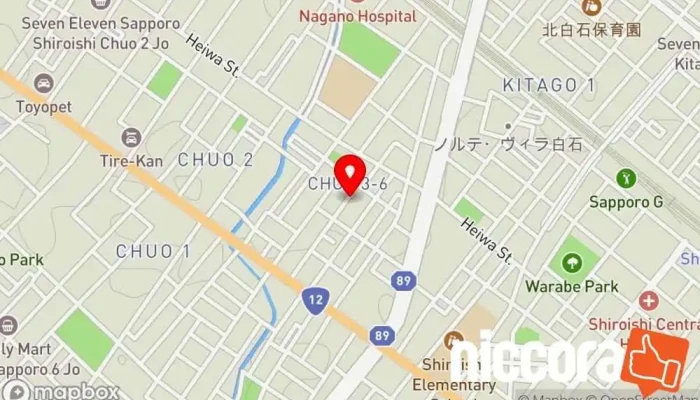 の地図 GENIUS 777 LLC 教育センター, 企業経営コンサルタント, 障害者向けサービス＆支援組織, 便利屋, マーケティング コンサルタント, 心理マリッジカウンセラー, 写真店, ソフトウェア企業 で 札幌市