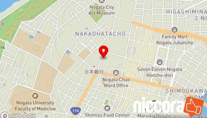 の地図 グラフィックセンター 新潟 コンピュータ教室, グラフィック デザイナー, 職業訓練校, ウェブ デザイナー で 新潟市