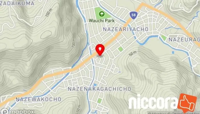 の地図 はじめ商事 土産物店, 小間物、服飾品店, 着物販売店, ギフト雑貨ショップ で 奄美市