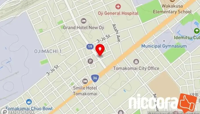の地図 IBURI DOT SITE.北海道胆振マイクロツーリズムマルチメディア メディア会社, IT コンサルタント, 情報サービス業者, マルチメディア・電子書籍出版社 で 苫小牧市