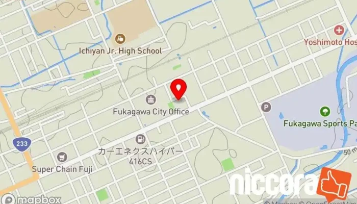 の地図 ID VOX 自動写真撮影機 で 深川市