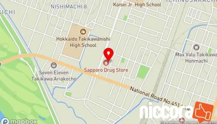 の地図 ID VOX 自動写真撮影機 で 滝川市
