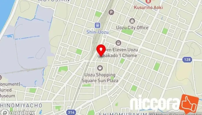 の地図 インフォレスト・マーケティング インターネット マーケティング業, コーチングセンター, コピーライティングサービス, ダイレクト メール広告, マーケティング コンサルタント, 広報事務所 で 魚津市