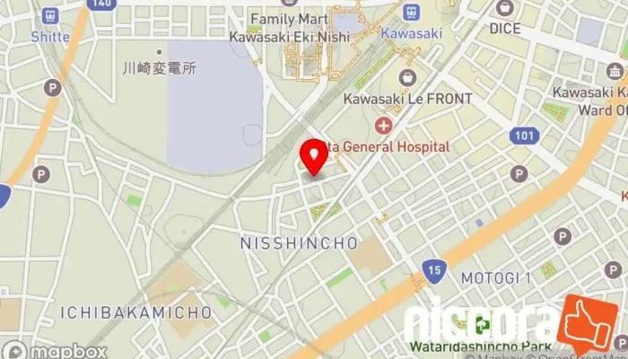 の地図 インターステラ株式会社 IT コンサルタント で 川崎市