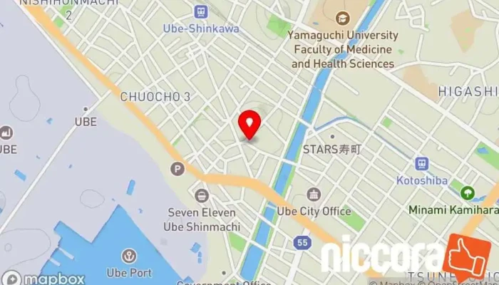 の地図 ITコーディネータやまぐち協同組合 協会/組織 で 宇部市