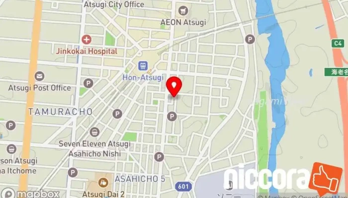 の地図 JID日本賃貸保証株式会社 ATSUGI Office 企業のオフィス で 厚木市