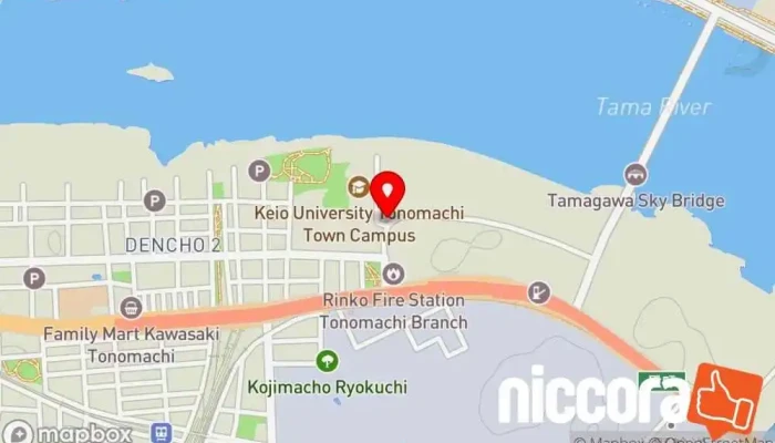 の地図 キングスカイフロント 研究機関 で 川崎市
