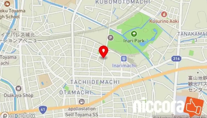 の地図 キュリオステーション 稲荷町店 コンピュータ教室, パソコン修理店 で 富山市