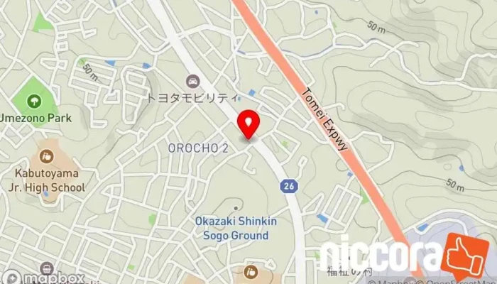 の地図 コンサルティングジャパン 保険代理店 で 岡崎市