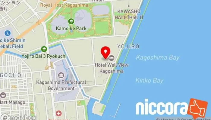の地図 KSC鴨池ビル 企業のオフィス で 鹿児島市