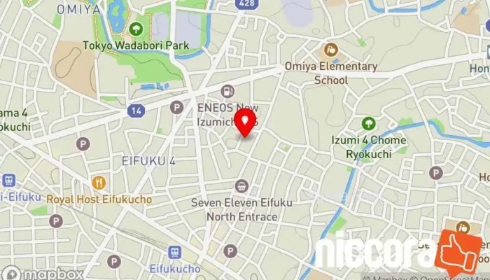 の地図 マイティゲート・ビジネスコンサルティング コンサルタント, 企業のオフィス で 杉並区