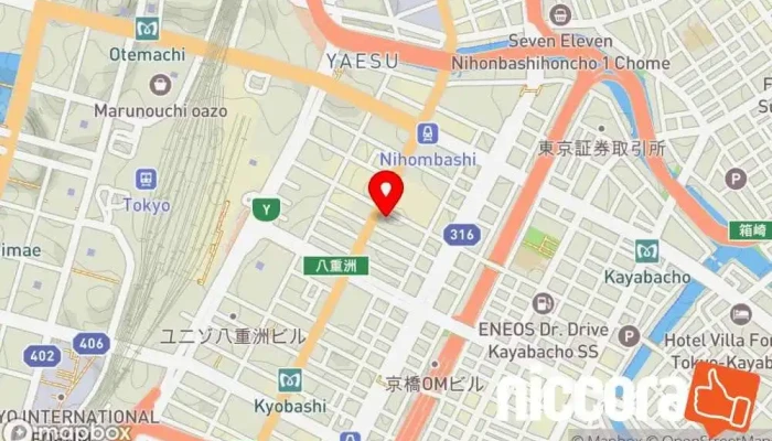の地図 マンパワーグループ 東京第五支店 人材派遣業, IT コンサルタント, 職業紹介所, 人事コンサルティング, リクルート業者, 職業安定所 で 中央区