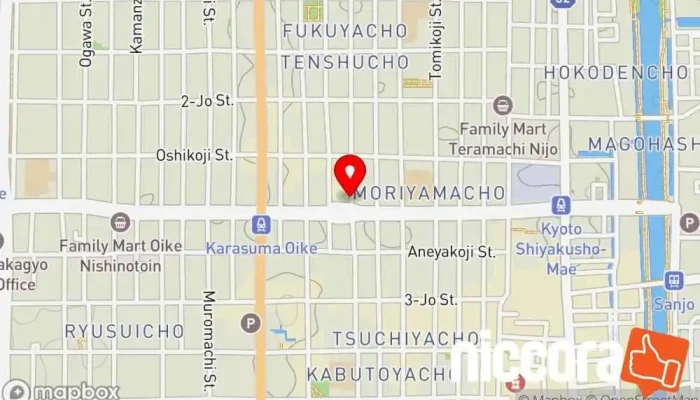 の地図 メディアマックスジャパン株式会社 ソフトウェア企業, IT コンサルタント, コンピューター サポート、サービス, インターネット マーケティング業, マーケティング コンサルタント, ウェブ デザイナー で 京都市