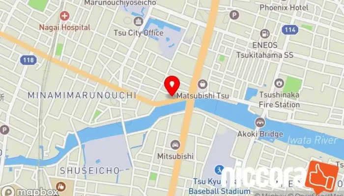 の地図 モートゥ（ＭＯＡＴＳ）株式会社 パソコン専門店 で 津市