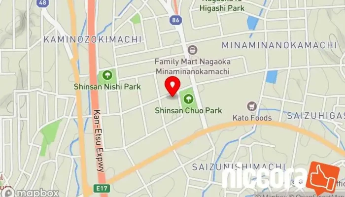 の地図 ナガイSCT株式会社 コンピューター サポート、サービス で 長岡市