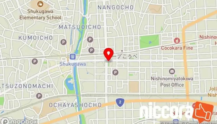 の地図 にしのみや法務事務所 行政書士 で 西宮市