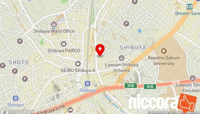 の地図 ニスコム㈱ IT コンサルタント で 渋谷区