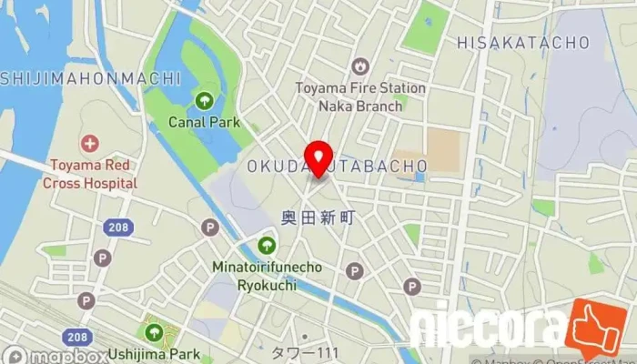 の地図 NiX JAPAN（株）本社 企業のオフィス で 富山市