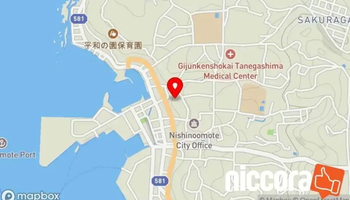 の地図 NTT西日本 種子島電話交換所 電話局 で 西之表市