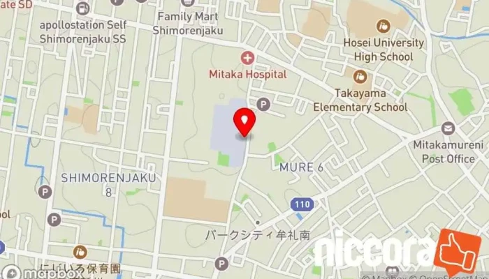 の地図 NTTデータ 三鷹データセンターEAST コンピューター サポート、サービス で 三鷹市