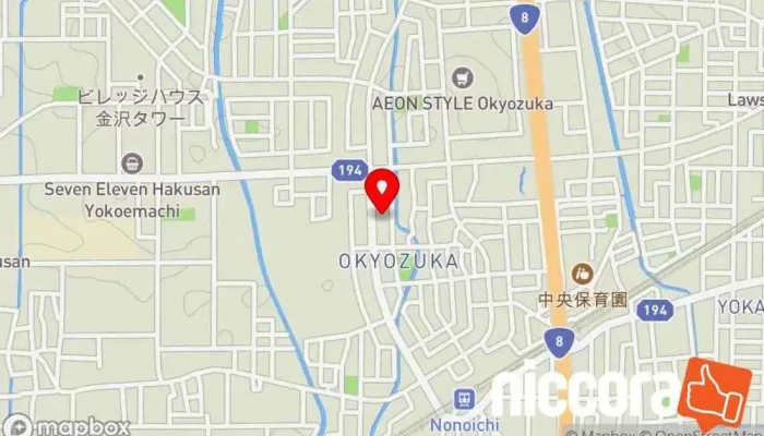 の地図 Office TAKU コンピュータ教室, コンピューター サポート、サービス で 野々市市