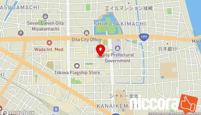 の地図 OITA CREATIVE ACADEMY [おおいたクリエイティブアカデミー] コミュニティ・スクール で 大分市