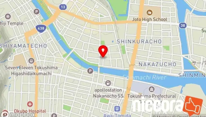 の地図 オンライン配信 サテライト徳島事務局 インターネット マーケティング業 で 徳島市