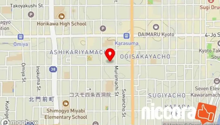 の地図 パーソナルジムRat京都四条店 パーソナル トレーナー, 栄養士, スポーツジム, 健康ランド, フィットネス クラブ, ダイエット支援サービス で 京都市