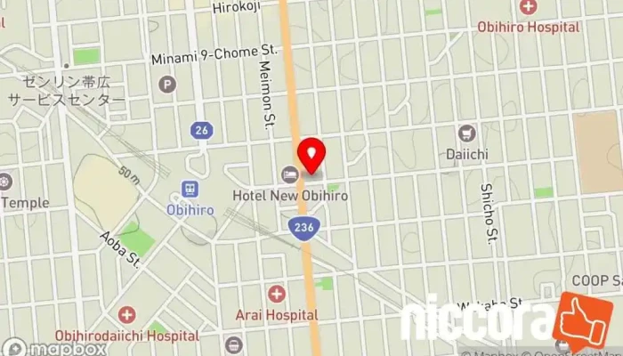 の地図 パーソルテンプスタッフ株式会社 帯広オフィス 人材派遣業, 人事コンサルティング で 帯広市