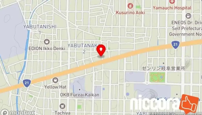 の地図 パソコン修理・データ復旧 オフィス119番 パソコン修理店, パソコン用品ショップ, パソコン専門店, パソコンショップ, データ復旧業, オフィス機器修理サービス, 通信機器販売業者, 中古パソコン店 で 岐阜市