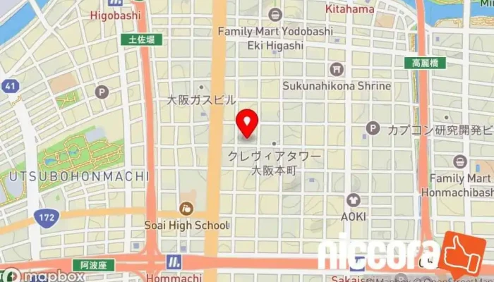 の地図 パソコンドック24 本町店 パソコン修理店, IT コンサルタント, コンピューター サポート、サービス, データ復旧業 で 大阪市