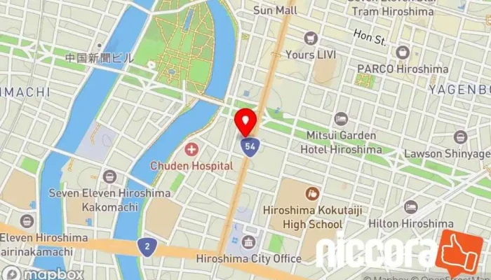 の地図 パソコンドック24 広島店 パソコン修理店, IT コンサルタント, コンピューター サポート、サービス, データ復旧業 で 広島市