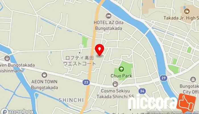 の地図 パソコンサポート井ノ上 パソコン専門店, パソコン修理店, パソコンショップ, コンピュータ教室, ソフトウェア企業 で 豊後高田市
