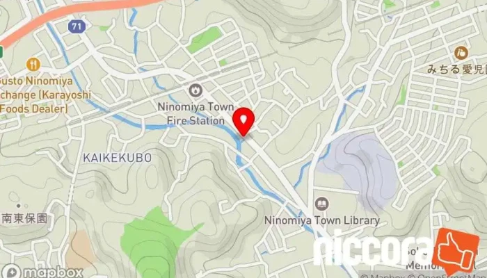の地図 ＰＣサテライト二宮店 携帯電話ショップ で 二宮町