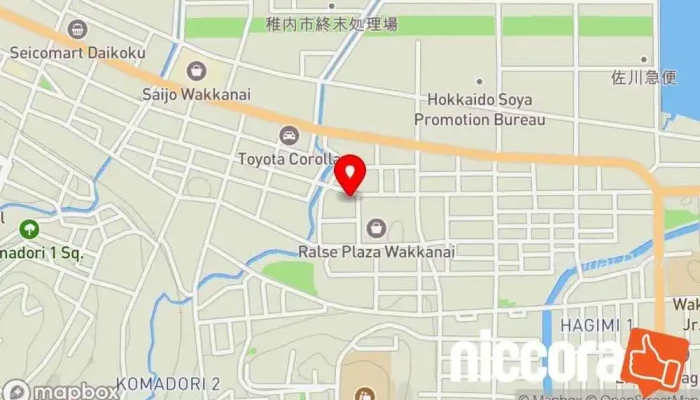 の地図 PFU ITサービス㈱ 稚内サービスステーション 企業のオフィス で 稚内市