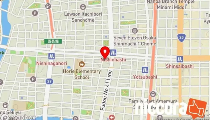 の地図 プレッジクローバー 大阪本社 企業のオフィス, 広告代理店, 企業間取引業, IT コンサルタント, 人事コンサルティング, 紳士服仕立て屋, 靴磨きサービス, 電気通信設備請負業者, 電気通信事業者 で 大阪市