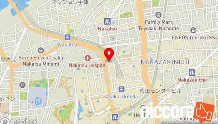 の地図 R Dresser（アールドレッサー）大阪梅田店｜パーソナルカラー診断・顔タイプ診断・骨格診断 イメージコンサルタント で 大阪市