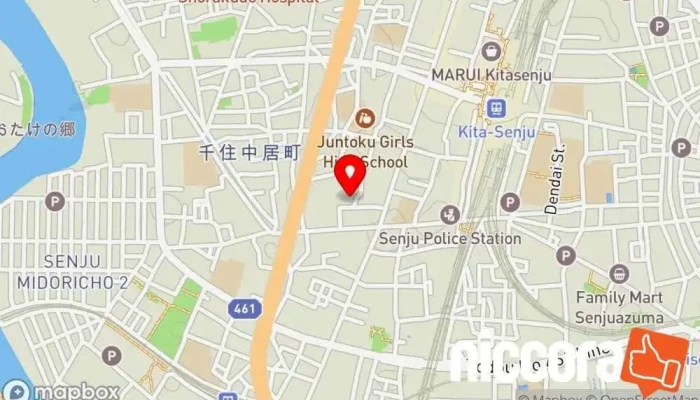の地図 ランディック㈱ IT事業部 配布業 で 足立区