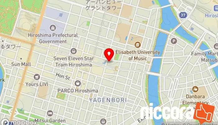 の地図 リードスペース 広島 インターネット マーケティング業, IT コンサルタント, マーケティング コンサルタント, ウェブ デザイナー で 広島市