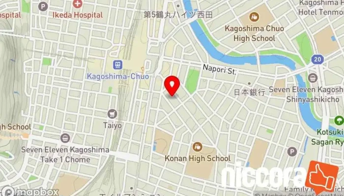 の地図 リリーラボ(株式会社リリー) ソフトウェア企業 で 鹿児島市