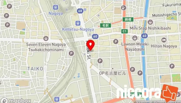 の地図 サガス株式会社 人材派遣業 で 名古屋市