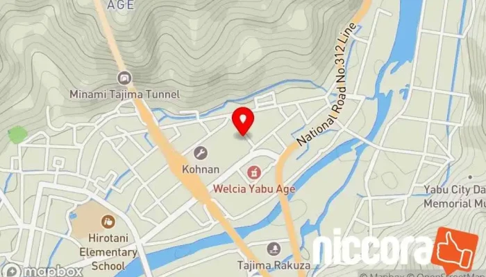 の地図 サイバーランドＹタウンやぶ店 携帯電話ショップ で 養父市
