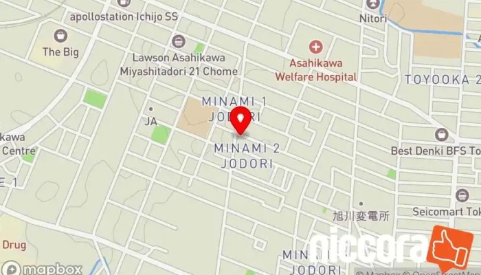 の地図 サンデンパ㈱ IT コンサルタント で 旭川市