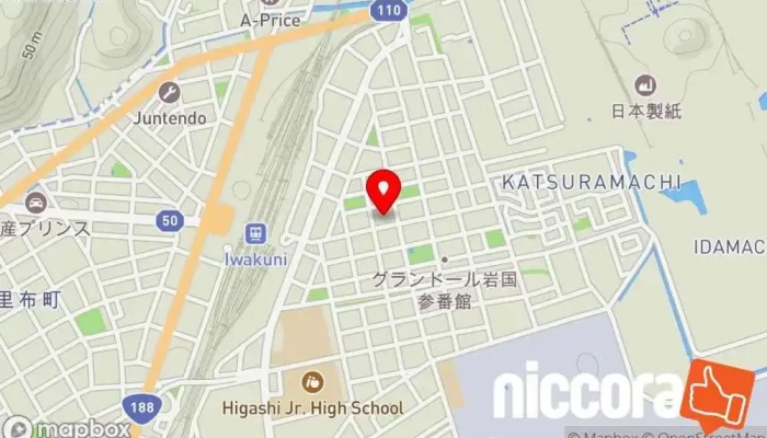 の地図 Senjin Holdings（山口オフィス） 広告代理店 で 岩国市