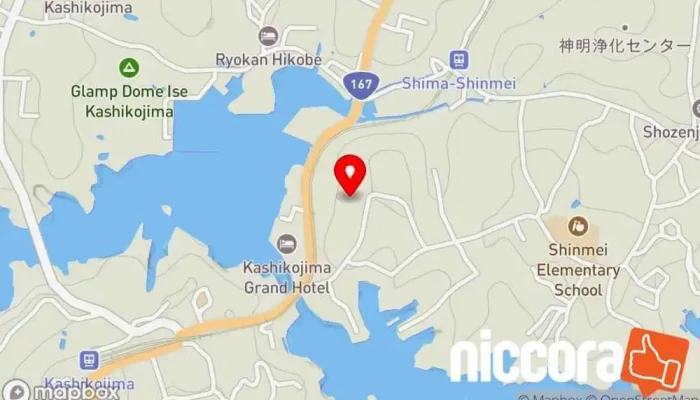 の地図 セントレード証券賢島研修所 企業のオフィス で 志摩市