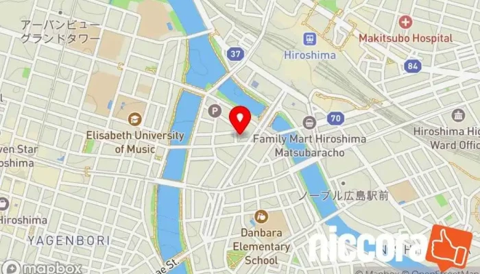 の地図 SKYFLAP/スカイフラップ IT コンサルタント, 企業のオフィス で 広島市