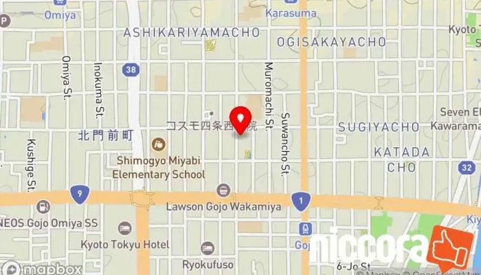 の地図 SUNITED株式会社 関西支店 京都営業所 IT コンサルタント, 人事コンサルティング, マーケティング コンサルタント, ソフトウェア企業 で 京都市